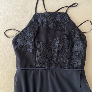 Lulu’s Navy blue georgette dress